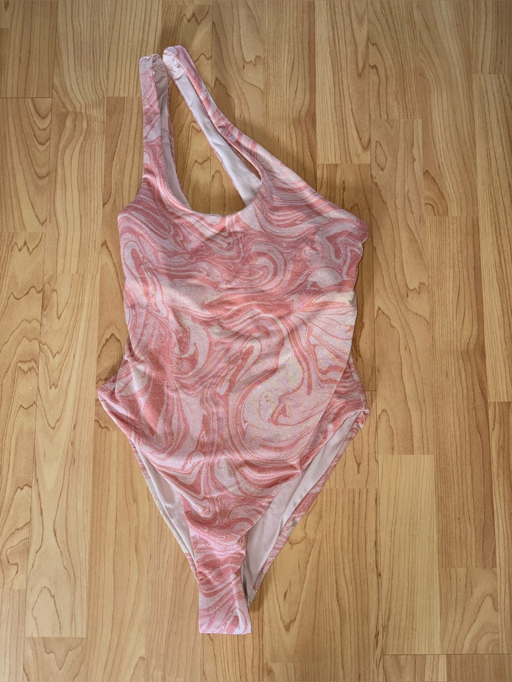 NWT - L*Space Shine On Shimmer Phoebe One-Piece Classic All Swirled Up - Size 6 - Picture 3 of 4